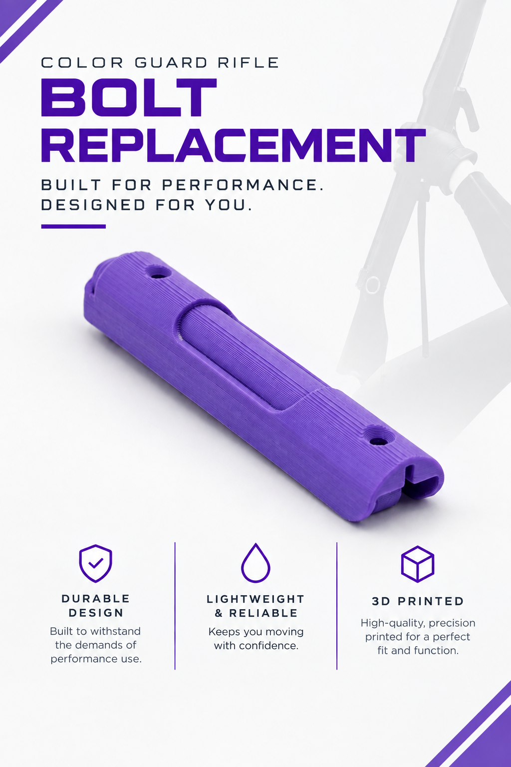 Color Guard Rifle Bolt Replacement