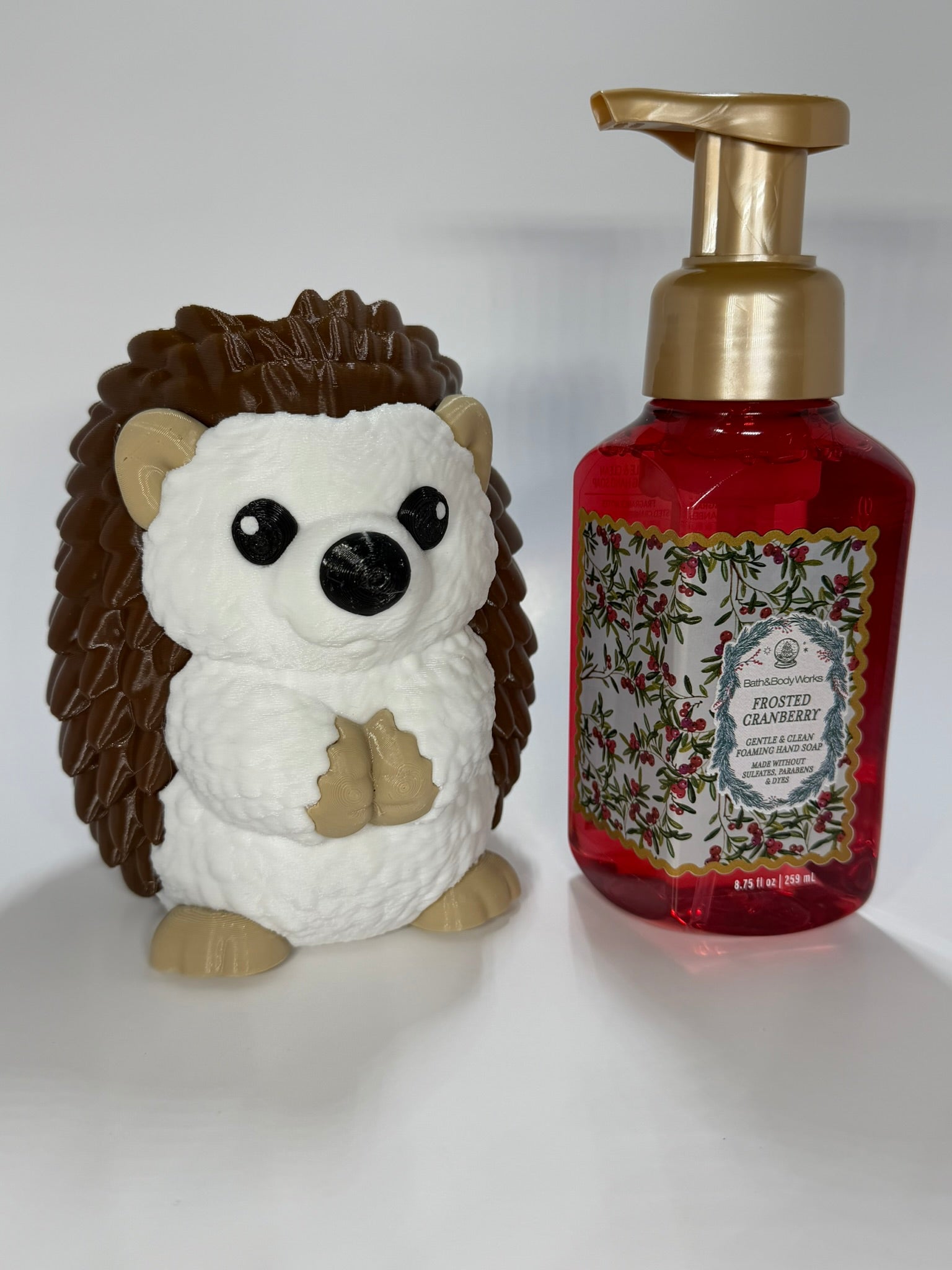 Hedgehog Custom 3D Printed Soap Holder for Bath and Body Works Soap Dispenser Base