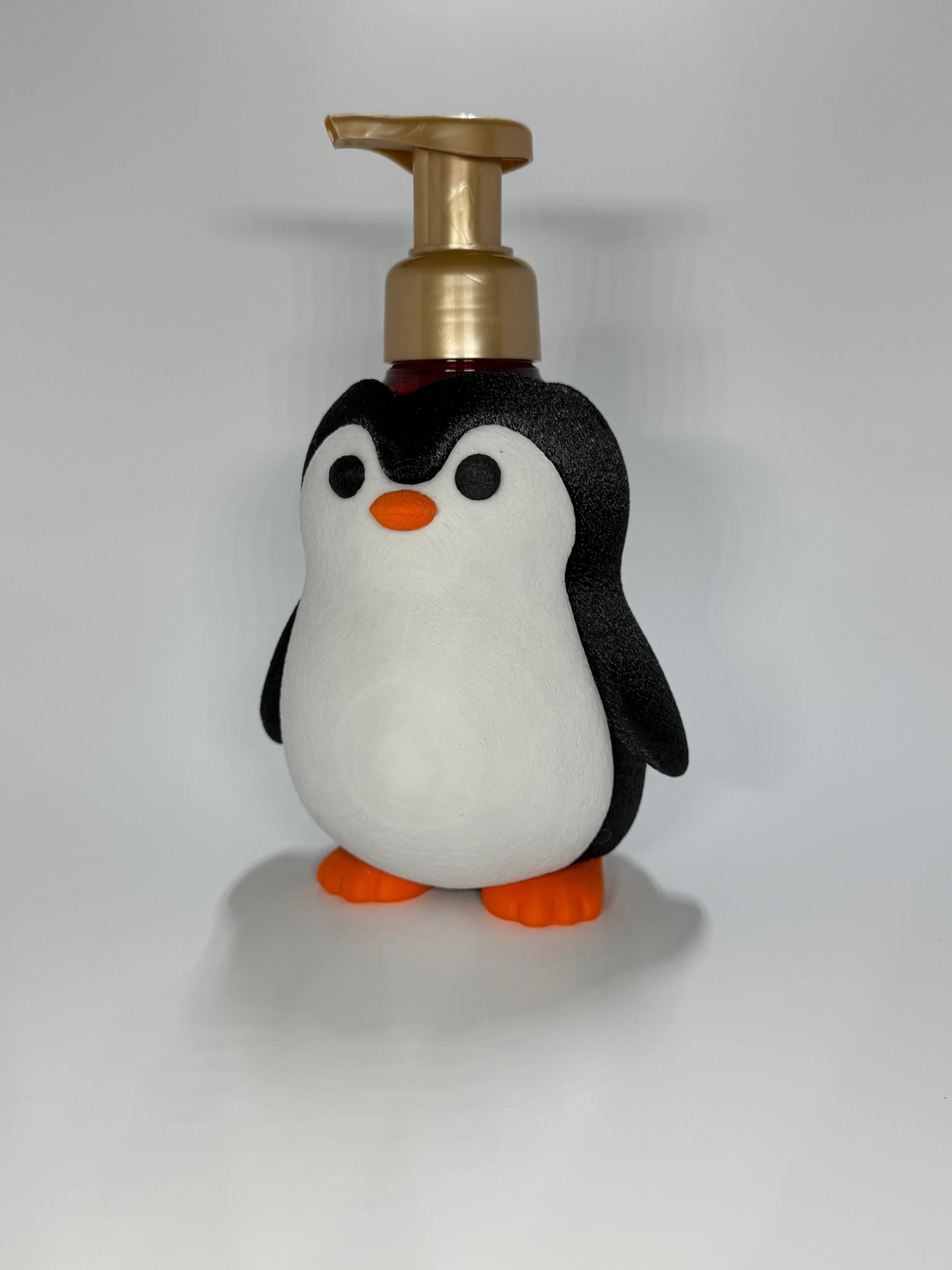Penguin Custom 3D Printed Soap Holder for Bath and Body Works Soap Dispenser Base
